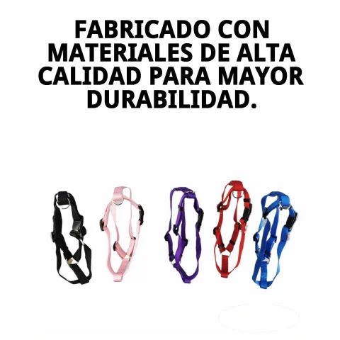 Harnais nylon lisse disponible en plusieurs couleurs pour personnaliser