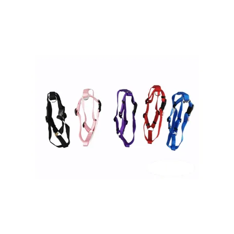 Détail du harnais nylon lisse extra pour chiens avec coutures renforcées