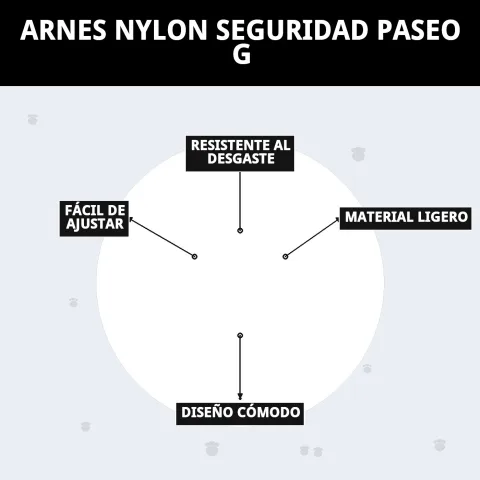 Harnais nylon pour chiens avec design confortable et sécurisé