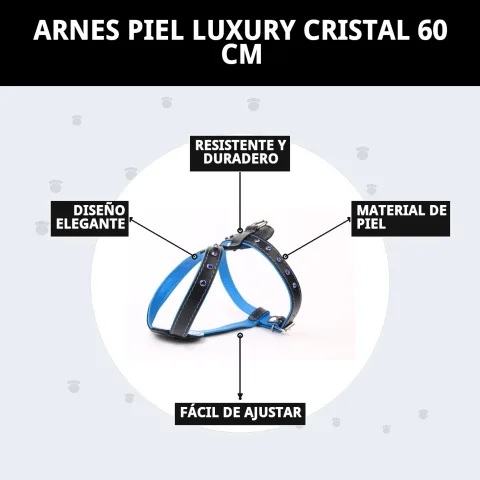 Emballage et présentation du harnais cuir luxury cristal