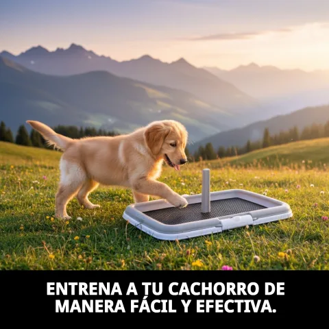 Détail du matériau résistant du bac Puppy Training