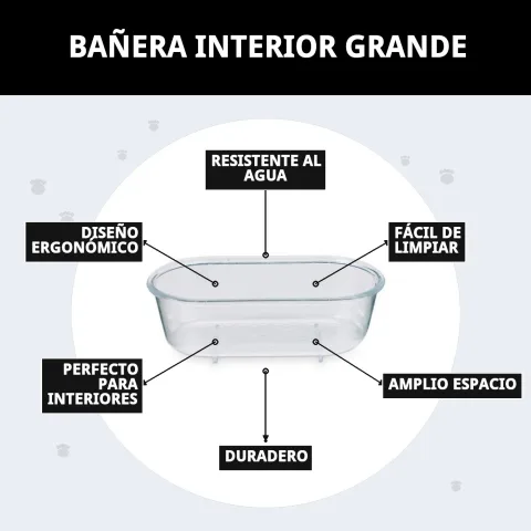 Baignoire intérieure grande avec finition neutre pour intérieur