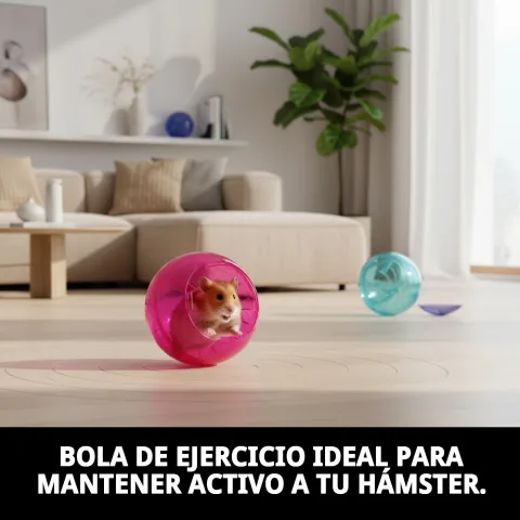 Détail du verrouillage sécurisé de la boule pour hamster