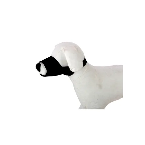 Museruola portée confortablement par un chien de petite race