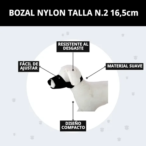 Museruola nylon stockée dans un endroit sec et frais