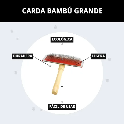 Carde écologique en bambou pour un brossage efficace et confortable