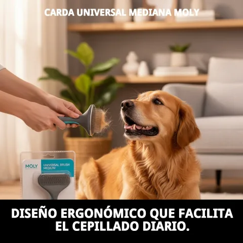Carda Universal Mediana Moly démêlant des nœuds dans le pelage d'un chat