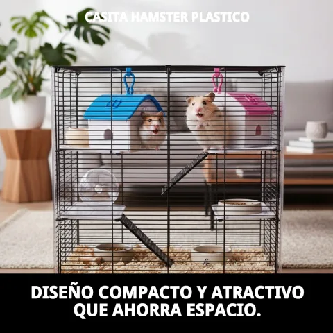 Matériau plastique résistant de la maisonnette pour hamster