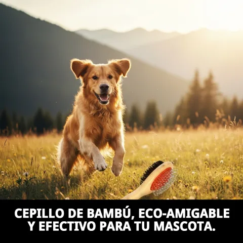 Détail du manche ergonomique en bambou naturel de la brosse Moly