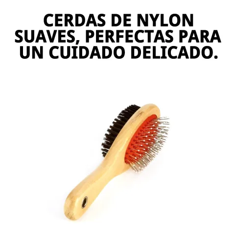 Dents en nylon flexibles de la brosse double face Moly pour chiens