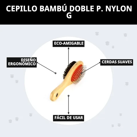 Brosse écologique Moly avec boîte de présentation pour soin des chiens
