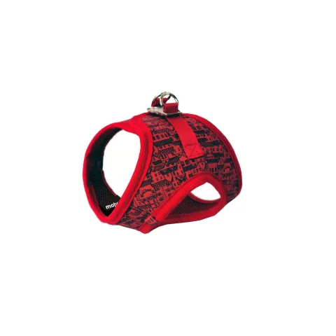 Détail du tissu doux du chaleco 3D casitas rouges