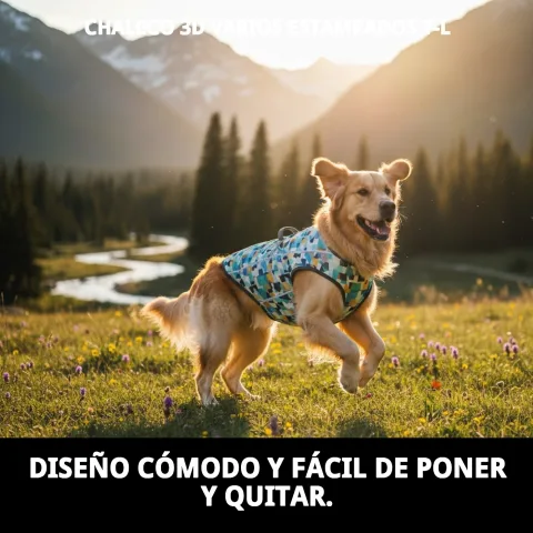 Fermeture ajustable du chaleco 3D pour chiens