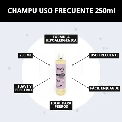 Shampoing Moly idéal pour peaux sensibles de chiens