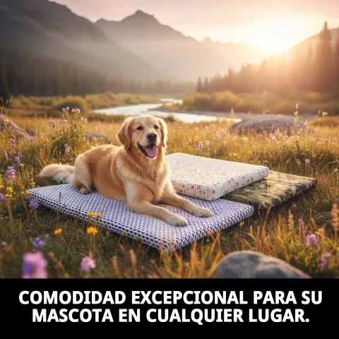Vue latérale du matelas pour animaux 100x80x8 cm