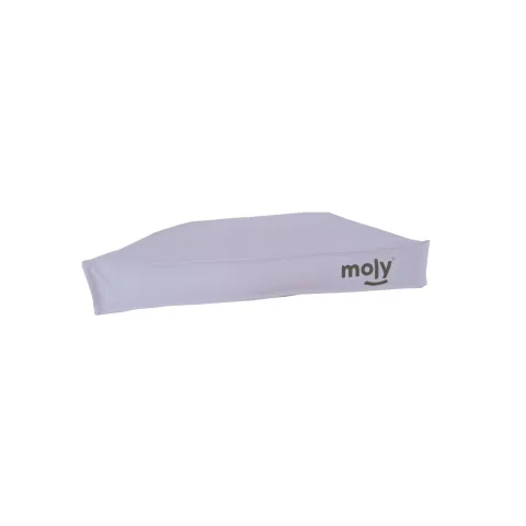 Détail du tissu waterproof du matelas gris pour chiens