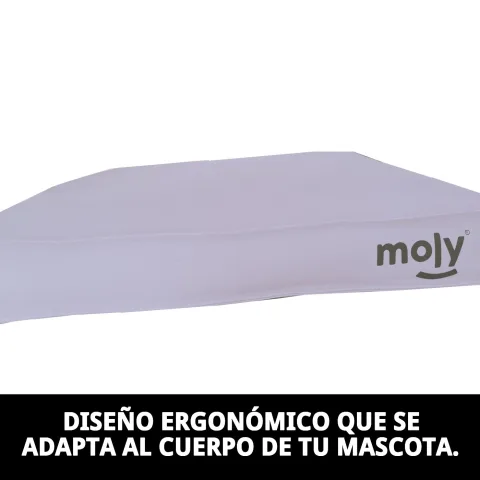 Matelas rectangulaire gris pour chiens avec soutien orthopédique