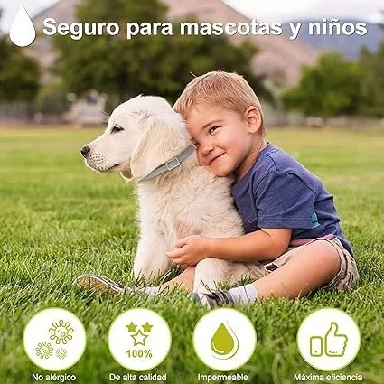 Collier antiparasitaire Moly résistant à l'eau pour chiens et chats
