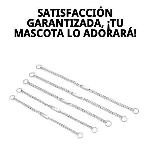 Matériau métallique robuste du collier chaîne 40 cm x 3 mm
