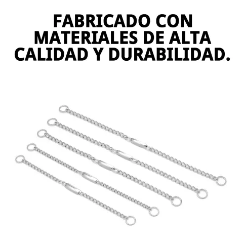 Collier chaîne avec plaque montrant l'épaisseur de 3 mm