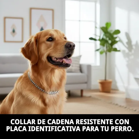 Collier métallique résistant pour chiens moyens et grands