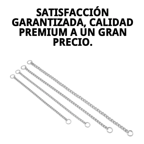 Collier chaîne chromée montrant l'épaisseur de 3,5 mm