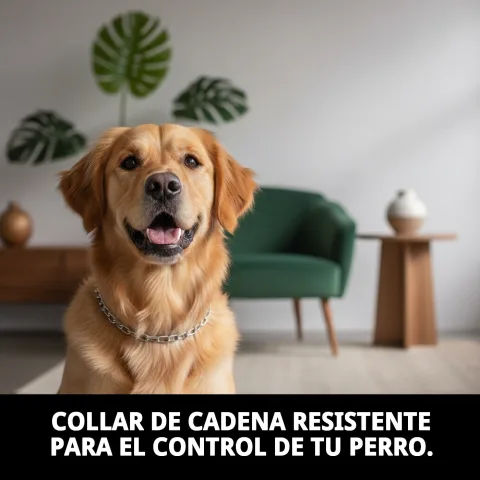 Utilisation du collier chaîne E.LARGO sur chien en promenade