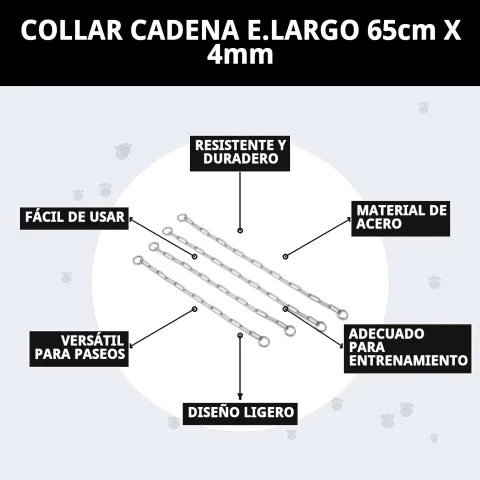 Collier chaîne métallique E.LARGO présenté pour la vente