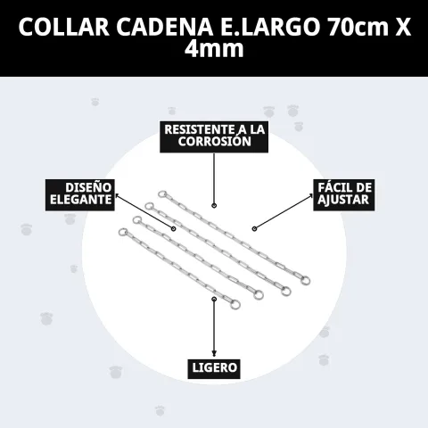 Présentation du collier chaîne E.LARGO chez Compa Pattes