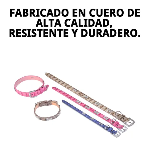 Cuir résistant et doux pour collier chien