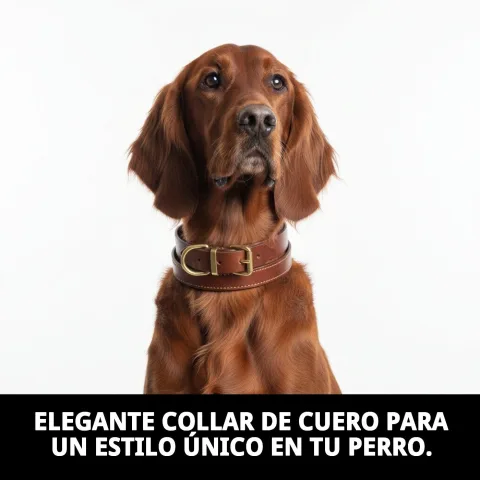 Matériau cuir de haute qualité collier pour chiens