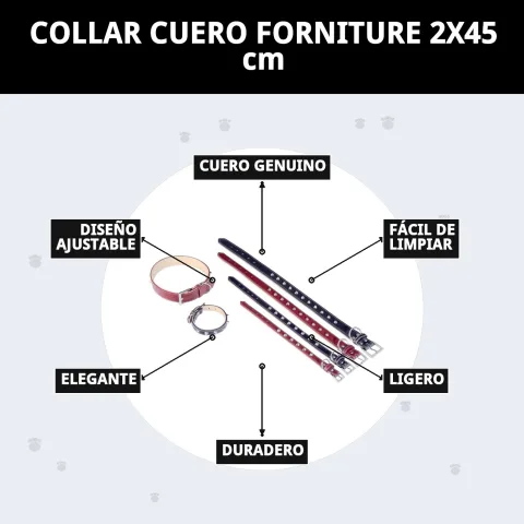 Accessoire en cuir Forniture pour chiens moyens et grands