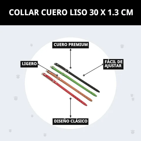 Emballage et présentation du collier cuir lisse Compa Pattes