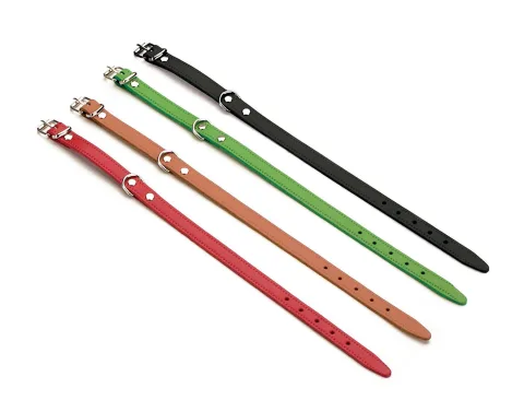 Collier cuir lisse 30 x 1.3 cm