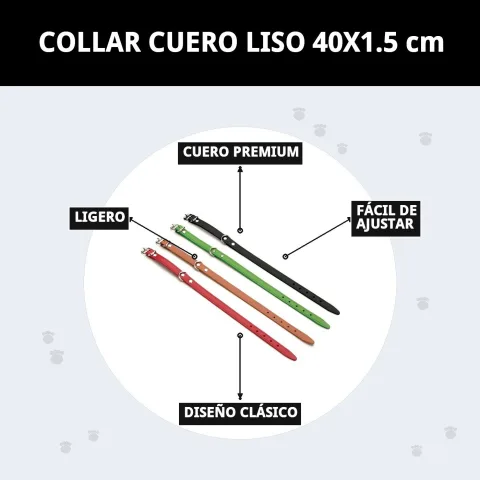 Collier cuir lisse en environnement naturel pour animaux