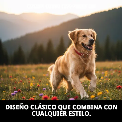 Collier en cuir lisse au design classique pour chiens