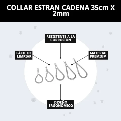 Présentation du collier étrangleur chaîne sur Compa Pattes
