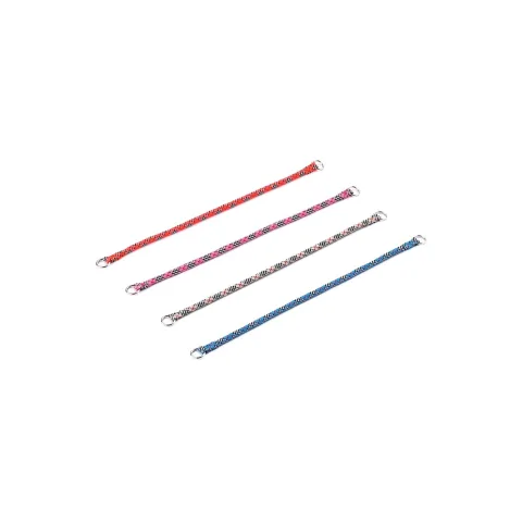 Vue latérale du collier nylon rouge pour petits animaux
