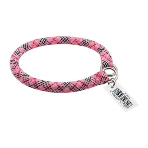 Vue latérale du collier nylon résistant pour chiens moyens