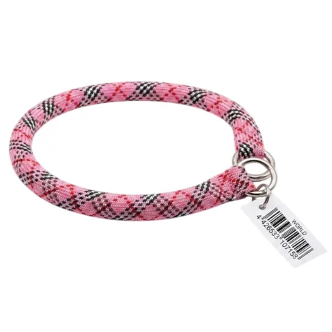 Détail du nylon résistant du collier rond pour chiens