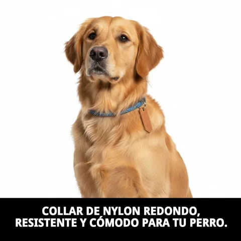Collier nylon en plusieurs couleurs pour chiens petits et moyens