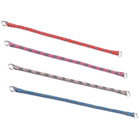 Collier nylon rond 55cm x 13mm pour chien petit couleur bleu