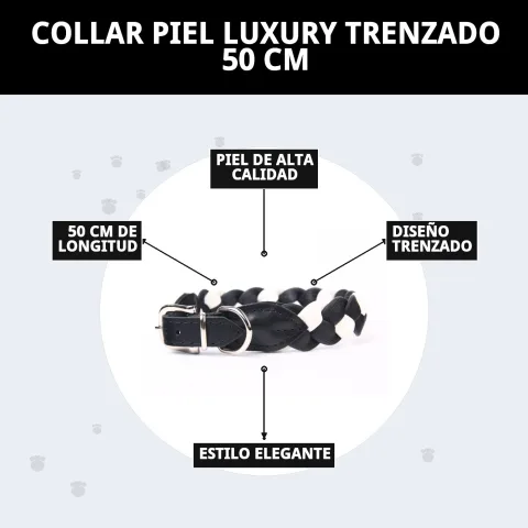 Emballage et présentation du collier Cuir Luxury