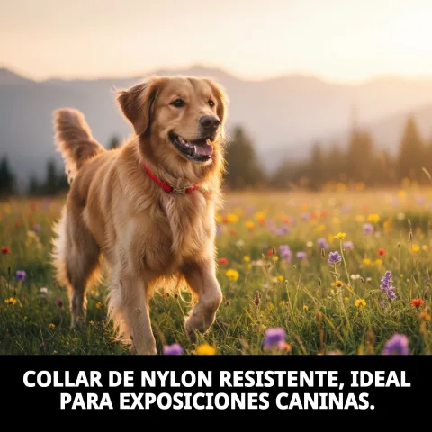 Collier ramal nylon pour chiens actifs en exposition