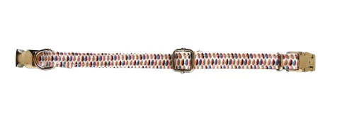Détail de la fermeture sécurisée et des éléments réfléchissants du collier Topitos T-4