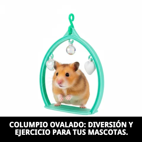 Balancelle installée dans une cage pour petits animaux