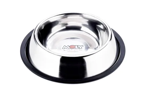 Vue du dessus de la gamelle acier inoxydable 0,55L Compa Pattes
