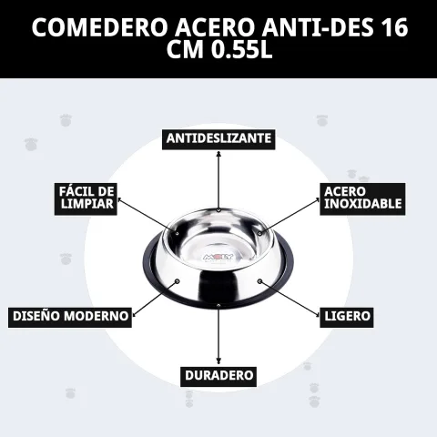 Gamelle résistante et durable en acier inoxydable pour animaux