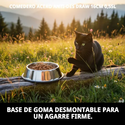 Gamelle Draw démontée montrant la base en caoutchouc séparée