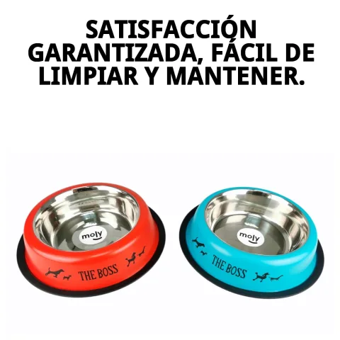 Vue latérale de la gamelle antidérapante Draw 22 cm